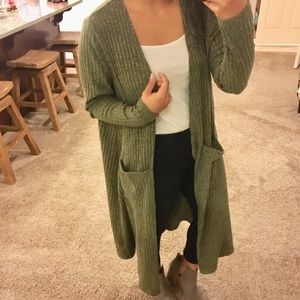 NWOT olive duster Sarah lularoe cardigan